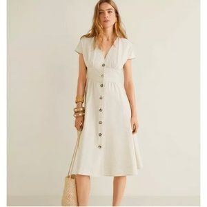 Mango linen dress